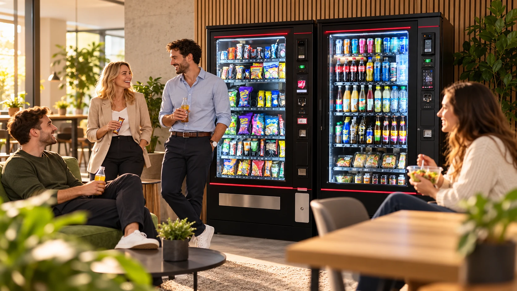 Visualisierung einer modernen Automaten- und Büroverpflegung